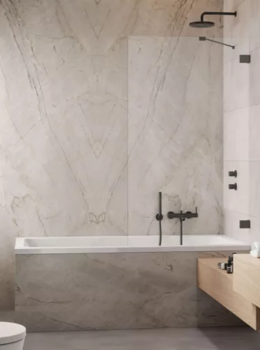Kádparaván, Radaway Essenza Pro Brushed GunMetal PNJ II kádparaván 100 átlátszó