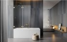 Kádparaván, Radaway Essenza Pro Brushed Gold PND II szálcsiszolt arany 130 átlátszó balos