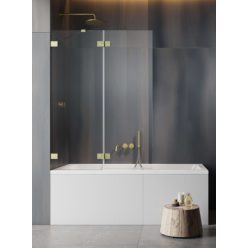   Kádparaván, Radaway Essenza Pro Brushed Gold PND II szálcsiszolt arany 110 átlátszó jobbos
