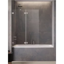   Kádparaván, Radaway Essenza Pro Brushed Nickel PND II szálcsiszolt króm 120 átlátszó jobbos