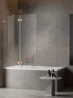Kádparaván, Radaway Essenza Pro Brushed Copper PND II szálcsiszolt réz 130 átlátszó balos