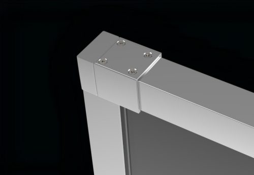 Zuhanykabin alkatrész, Radaway U toldóprofil Idea KDJ S1 króm fixfal szett