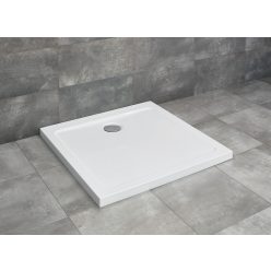   Zuhanytálca, Radaway Doros Stone C szögletes lapos zuhanytálca 90x90 fehér, ajándék szifonnal