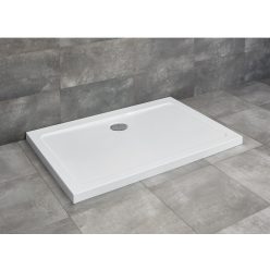  Zuhanytálca, Radaway Doros Stone D szögletes lapos zuhanytálca 90x80 fehér, ajándék szifonnal