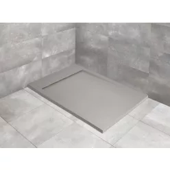   Zuhanytálca, Radaway Teos F lapos szögletes zuhanytálca 140x100 cemento, ajándék szifonnal