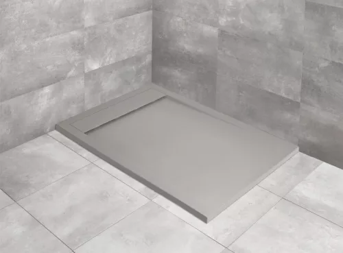 Zuhanytálca, Radaway Teos F lapos szögletes zuhanytálca 140x100 cemento, ajándék szifonnal