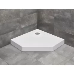   Zuhanytálca, Radaway Doros PT szögletes zuhanytálca előlappal 80x80 fehér, ajándék szifonnal