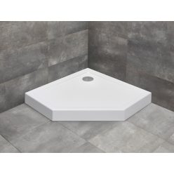   Zuhanytálca, Radaway Doros PT szögletes zuhanytálca előlappal 100x100 fehér, ajándék szifonnal