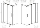 Zuhanykabin, Radaway Espera KDJ szögletes zuhanykabin 100x80 átlátszó jobbos