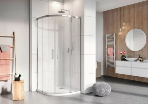 Zuhanykabin, Radaway Idea PDD íves zuhanykabin 80x80 átlátszó