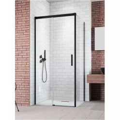   Zuhanykabin, Radaway Idea Black KDJ zuhanykabin 120x75 átlátszó jobbos