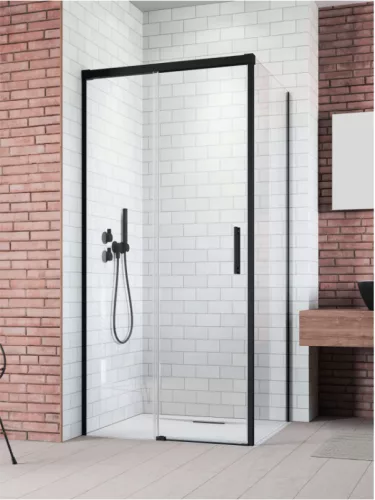 Zuhanykabin, Radaway Idea Black KDJ zuhanykabin 140x75 átlátszó jobbos