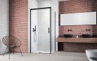 Zuhanykabin, Radaway Idea Black KDJ zuhanykabin 160x75 átlátszó balos