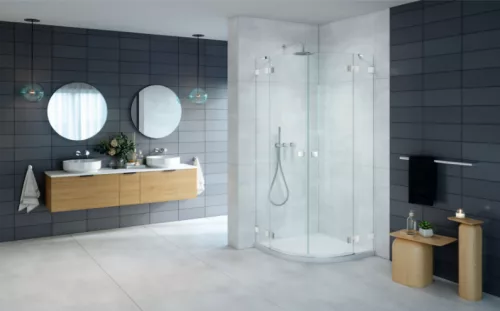 Zuhanykabin, Radaway Essenza Pro PDD íves zuhanykabin 90x80 átlátszó