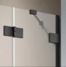 Zuhanykabin, Radaway Essenza Pro Black PDD íves fekete zuhanykabin 100x80 átlátszó