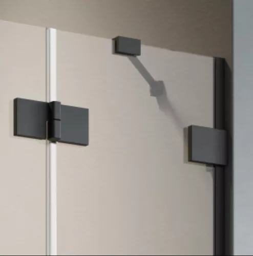 Zuhanykabin, Radaway Essenza Pro Black PDD íves fekete zuhanykabin 100x80 átlátszó