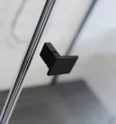 Zuhanykabin, Radaway Essenza Pro Black PDD íves fekete zuhanykabin 100x90 átlátszó