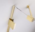 Zuhanykabin, Radaway Essenza Pro Gold PDD íves arany zuhanykabin 80x100 átlátszó