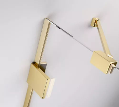 Zuhanykabin, Radaway Essenza Pro Gold PDD íves arany zuhanykabin 80x100 átlátszó