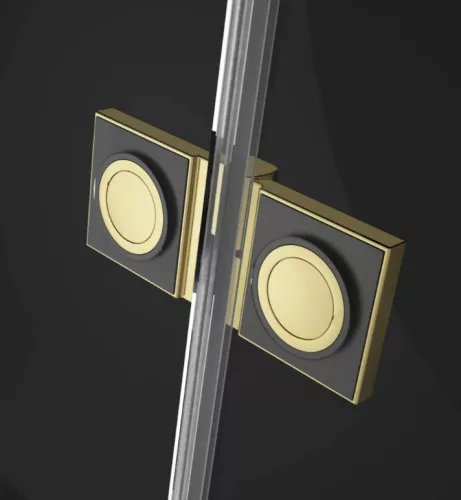 Zuhanykabin, Radaway Essenza Pro Gold PDD íves arany zuhanykabin 90x100 átlátszó
