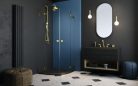 Zuhanykabin, Radaway Essenza Pro Gold PDD íves arany zuhanykabin 100x80 átlátszó