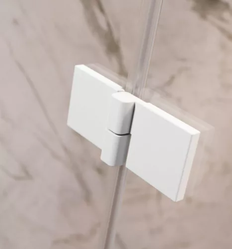 Zuhanykabin, Radaway Essenza Pro White PDD íves fehér zuhanykabin 80x90 átlátszó