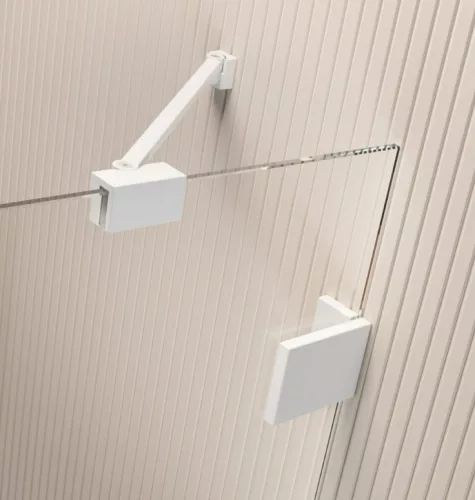 Zuhanykabin, Radaway Essenza Pro White PDD íves fehér zuhanykabin 80x100 átlátszó