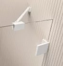 Zuhanykabin, Radaway Essenza Pro White PDD íves fehér zuhanykabin 100x90 átlátszó