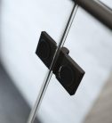 Zuhanykabin, Radaway Essenza Pro Black KDJ szögletes fekete zuhanykabin 80x75 átlátszó jobbos