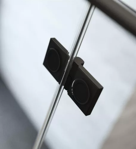 Zuhanykabin, Radaway Essenza Pro Black KDJ szögletes fekete zuhanykabin 100x70 átlátszó balos