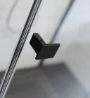 Zuhanykabin, Radaway Essenza Pro Black KDJ szögletes fekete zuhanykabin 120x70 átlátszó balos
