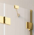 Zuhanykabin, Radaway Essenza Pro Gold KDJ szögletes arany zuhanykabin 90x70 átlátszó balos