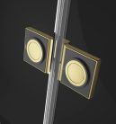 Zuhanykabin, Radaway Essenza Pro Gold KDJ szögletes arany zuhanykabin 100x75 átlátszó jobbos