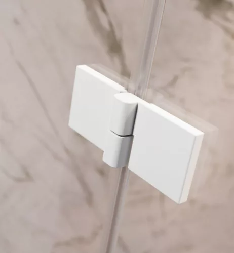 Zuhanykabin, Radaway Essenza Pro White KDJ szögletes fehér zuhanykabin 90x80 átlátszó balos