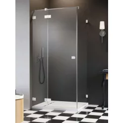   Zuhanykabin, Radaway Essenza Pro White KDJ szögletes fehér zuhanykabin 90x100 átlátszó jobbos