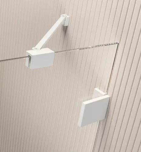 Zuhanykabin, Radaway Essenza Pro White KDJ szögletes fehér zuhanykabin 100x80 átlátszó balos