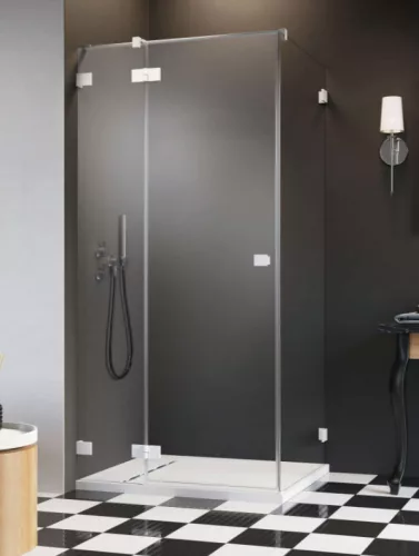 Zuhanykabin, Radaway Essenza Pro White KDJ szögletes fehér zuhanykabin 120x100 átlátszó balos
