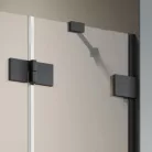 Zuhanykabin, Radaway Essenza Pro Black KDD szögletes fekete zuhanykabin 80x90 átlátszó