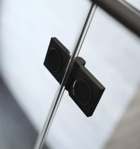 Zuhanykabin, Radaway Essenza Pro Black KDD szögletes fekete zuhanykabin 80x90 átlátszó
