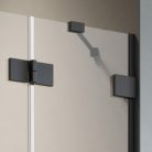 Zuhanykabin, Radaway Essenza Pro Black KDD szögletes fekete zuhanykabin 90x100 átlátszó