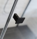 Zuhanykabin, Radaway Essenza Pro Black KDD szögletes fekete zuhanykabin 90x100 átlátszó