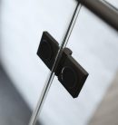 Zuhanykabin, Radaway Essenza Pro Black KDD szögletes fekete zuhanykabin 100x80 átlátszó