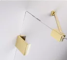 Zuhanykabin, Radaway Essenza Pro Gold KDD szögletes arany zuhanykabin 100x80 átlátszó