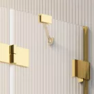 Zuhanykabin, Radaway Essenza Pro Gold KDD szögletes arany zuhanykabin 100x90 átlátszó