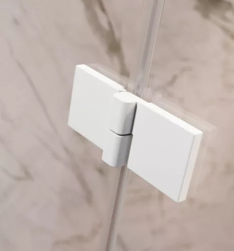 Zuhanykabin, Radaway Essenza Pro White KDD szögletes fehér zuhanykabin 80x90 átlátszó