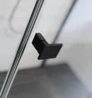 Zuhanykabin, Radaway Essenza Black KDJ szögletes fekete zuhanykabin 90x100 átlátszó jobbos
