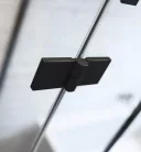 Zuhanykabin, Radaway Essenza Black KDJ szögletes fekete zuhanykabin 80x120 átlátszó jobbos