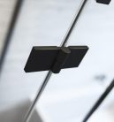 Zuhanykabin, Radaway Essenza Black KDD szögletes fekete zuhanykabin 80x80 átlátszó