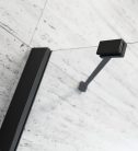 Zuhanykabin, Radaway Essenza Black KDD szögletes fekete zuhanykabin 80x80 átlátszó