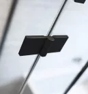 Zuhanykabin, Radaway Essenza Black KDD szögletes fekete zuhanykabin 100x90 átlátszó